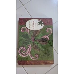 Kate McRostie Placemats Christmas Holly berry Pine Cone‎ Set of 4 Cork Back NIP